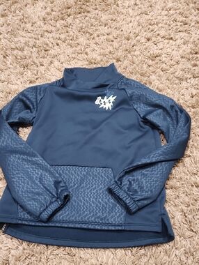 Under Armour Navy Blue Kids' Pullover Hoodie with Star Graphic